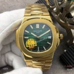 GB Factory Swiss Cal.324 Replica Patek Philippe Nautilus Green Dial Watch